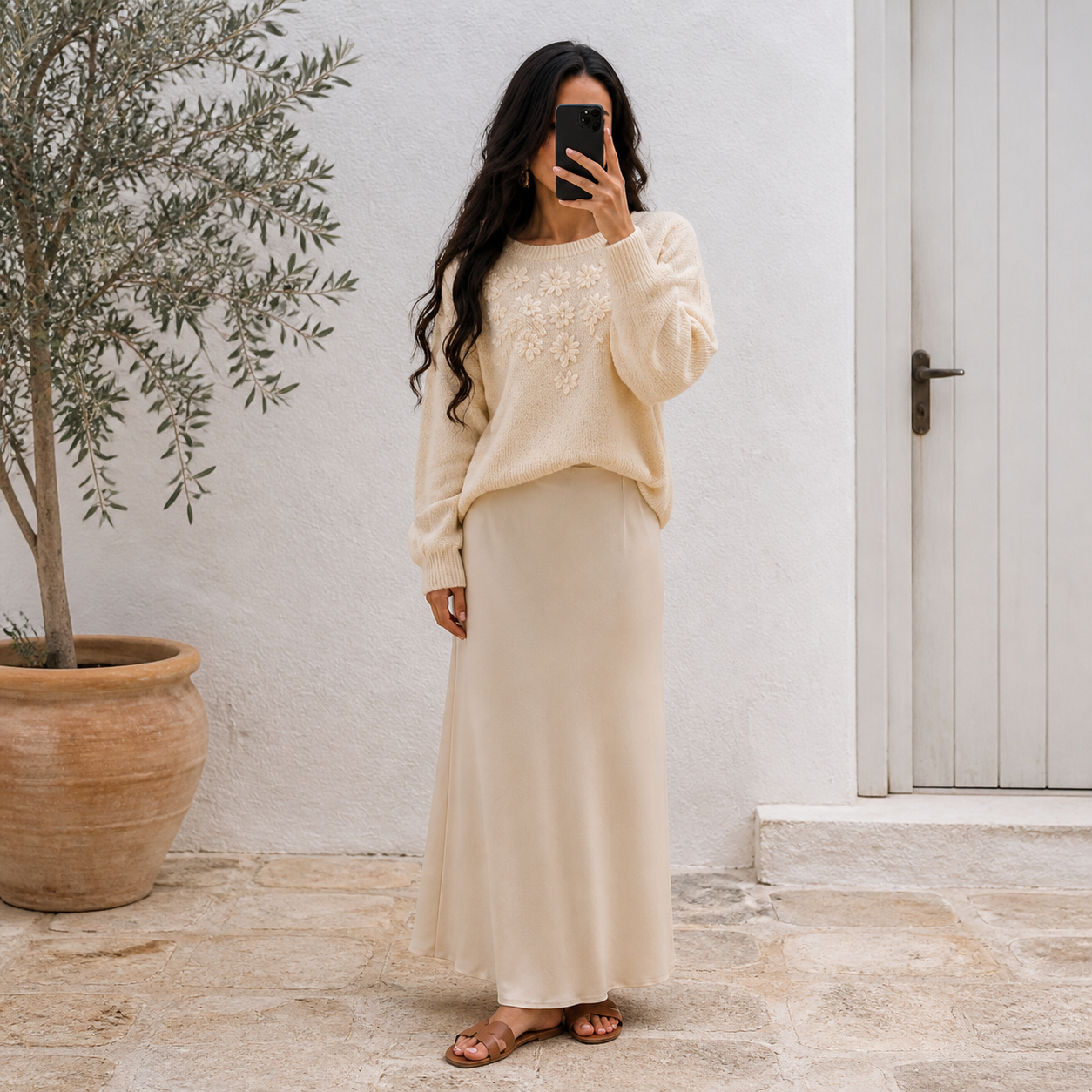 סריג אקרו brodé de fleurs Tsniout - תמונת מוצר 6