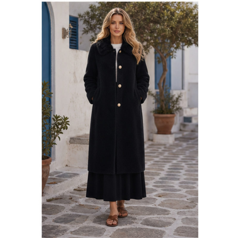 Long coat faux fur Tsniout - product photo 3