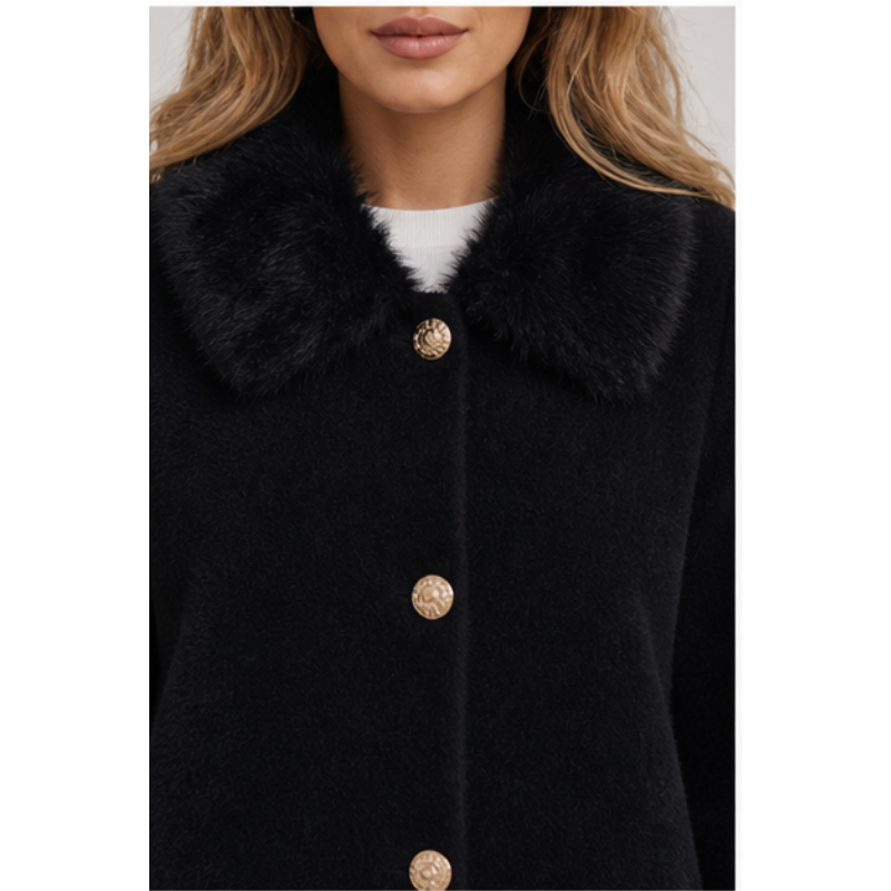 Long coat faux fur Tsniout - product photo 4