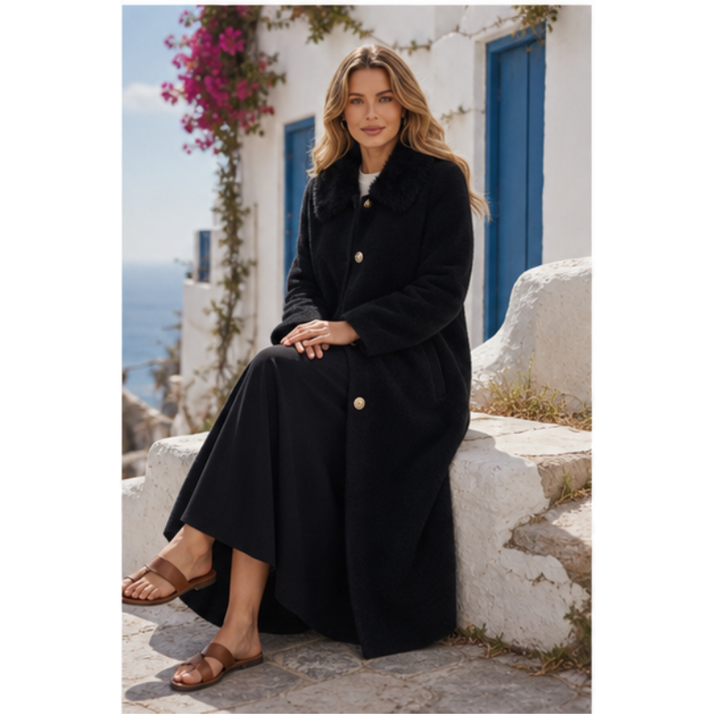 Long coat faux fur Tsniout - product photo 5