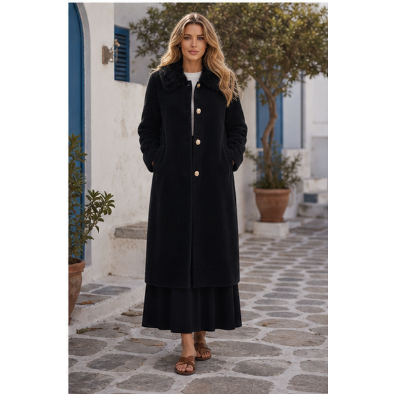 Long coat faux fur Tsniout - product photo 6