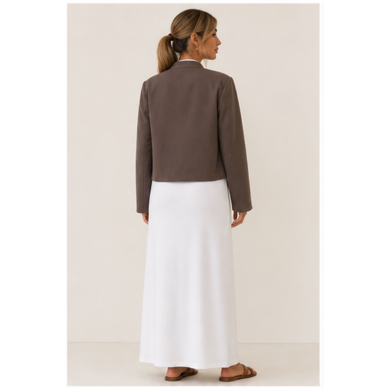 Dark brown officer jacket with galons gold Tsniout - product photo 2