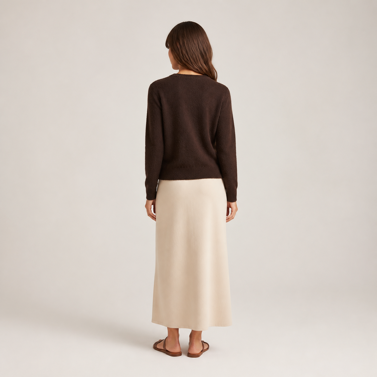 Coffee cardigan with jewel buttons Tsniout - product photo 2